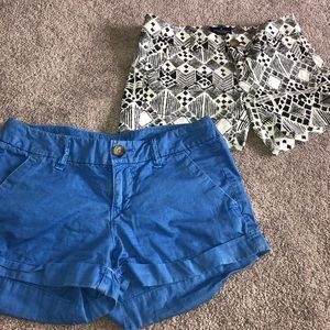 Bundle set of 2 American Eagle shorts size 0